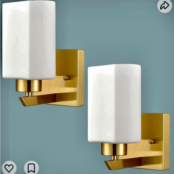 shawnkey Other - WALL SCONCES BRASS AND HANDBLOWN GLASS